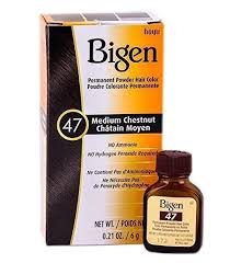 BIGEN PERMANENT HAIR COLOUR POWDER MEDIUM CHESTNUT #47