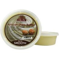 OKAY AFRICAN SHEA WHITE BUTTER-SMOOTH 80Z