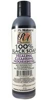 RA COSMETICS 100% LIQUID BLACK SOAP 8OZ