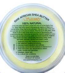 SERENITY ORGANICS RAW AFRICAN WHITE SHEA BUTTER 8OZ