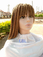 BEBE- HAND BRAIDED FRINGE BANG BOX BRAIDED WIG