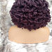 MICHY O- HAND BRAIDED VIOLET CURLY ENDS WIG