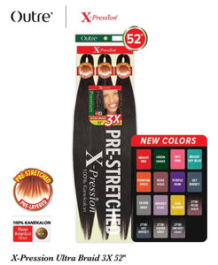 OUTRE 3X X-PRESSION PRE STRETCHED BRAID 52"