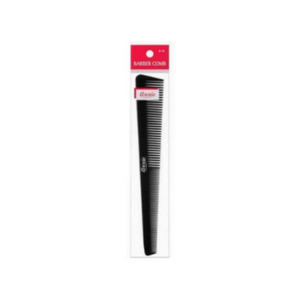 ANNIE COMB BARBER COMB BLACK 7-1/2"