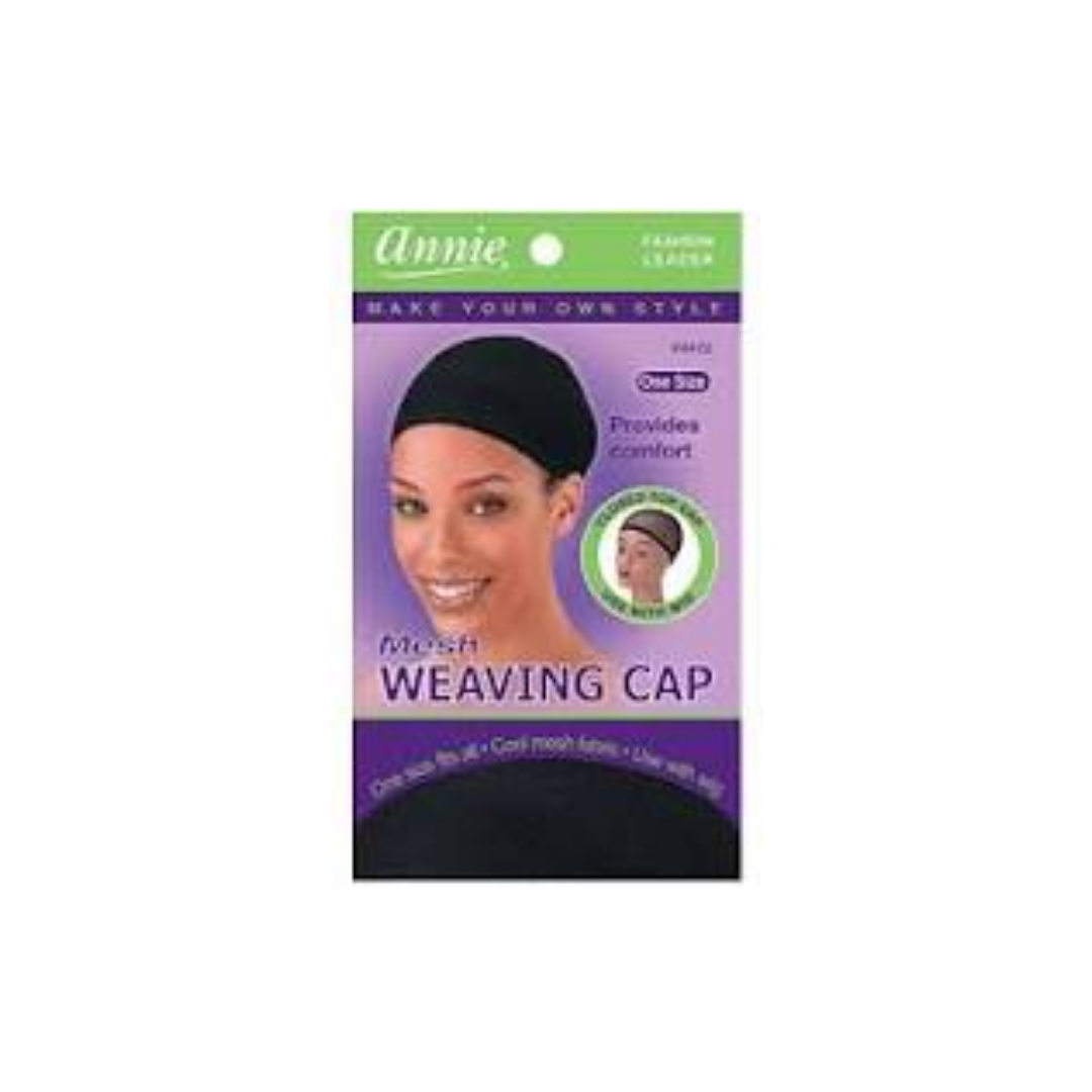 ANNIE MS REMI MESH WEAVING CAP BLACK