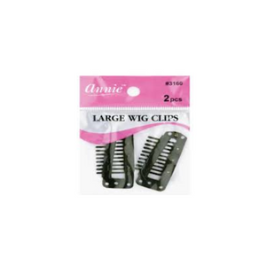 ANNIE WIG CLIPS BLACK (L) 2CT