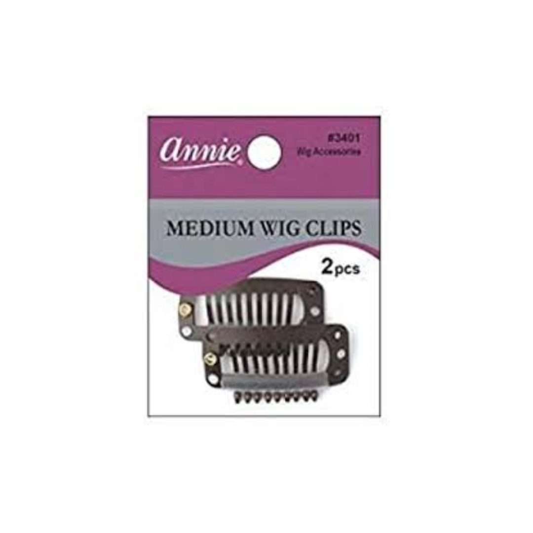 ANNIE WIG CLIPS BLACK (M)