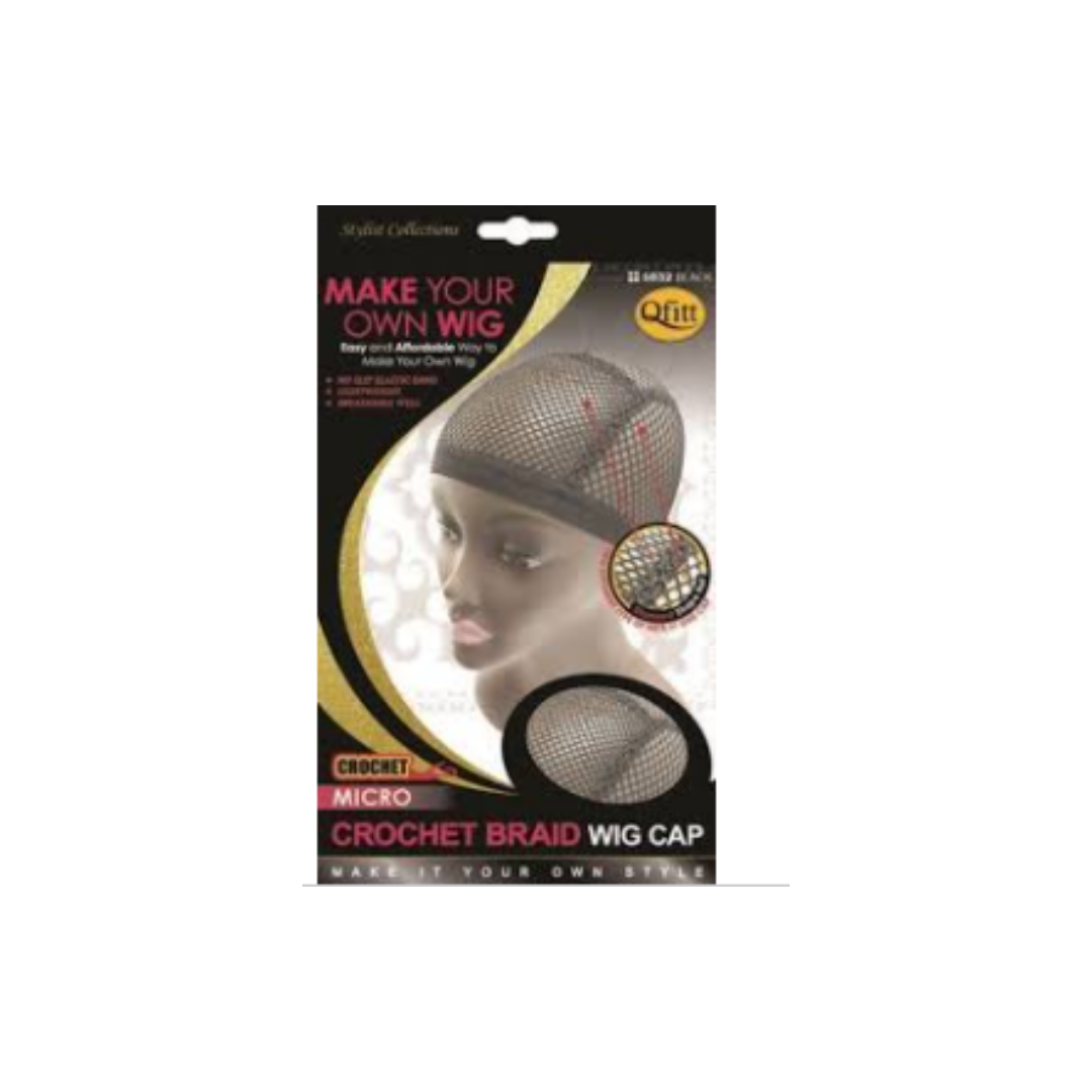 M&M HEADGEAR CROCHET BRAID WIG CAP BLACK