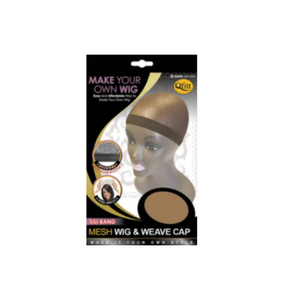 M&M HEADGEAR MESH WIG & WEAVE CAP BROWN
