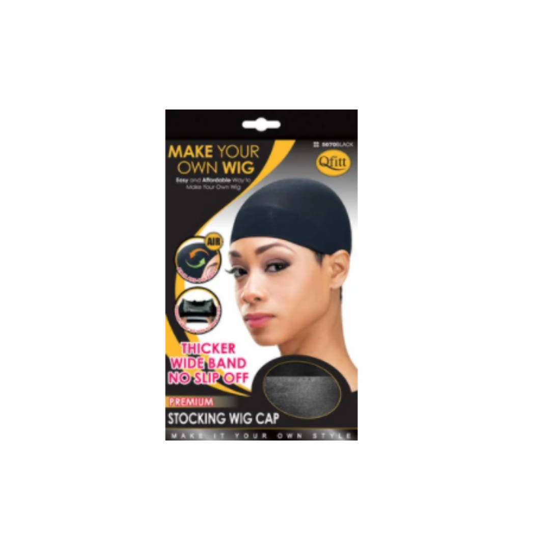 M&M HEADGEAR STOCKING WIG CAP BLACK