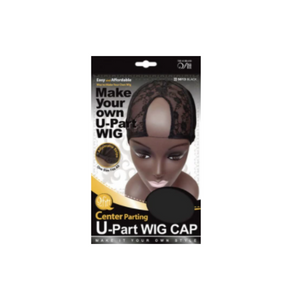 M&M HEADGEAR U-PART WIG CAP CENTER BLACK