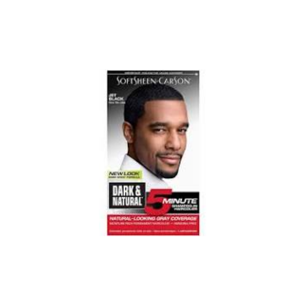 DARK & NATURAL 5 MIN MEN'S HAIR COLOR- JET BLACK
