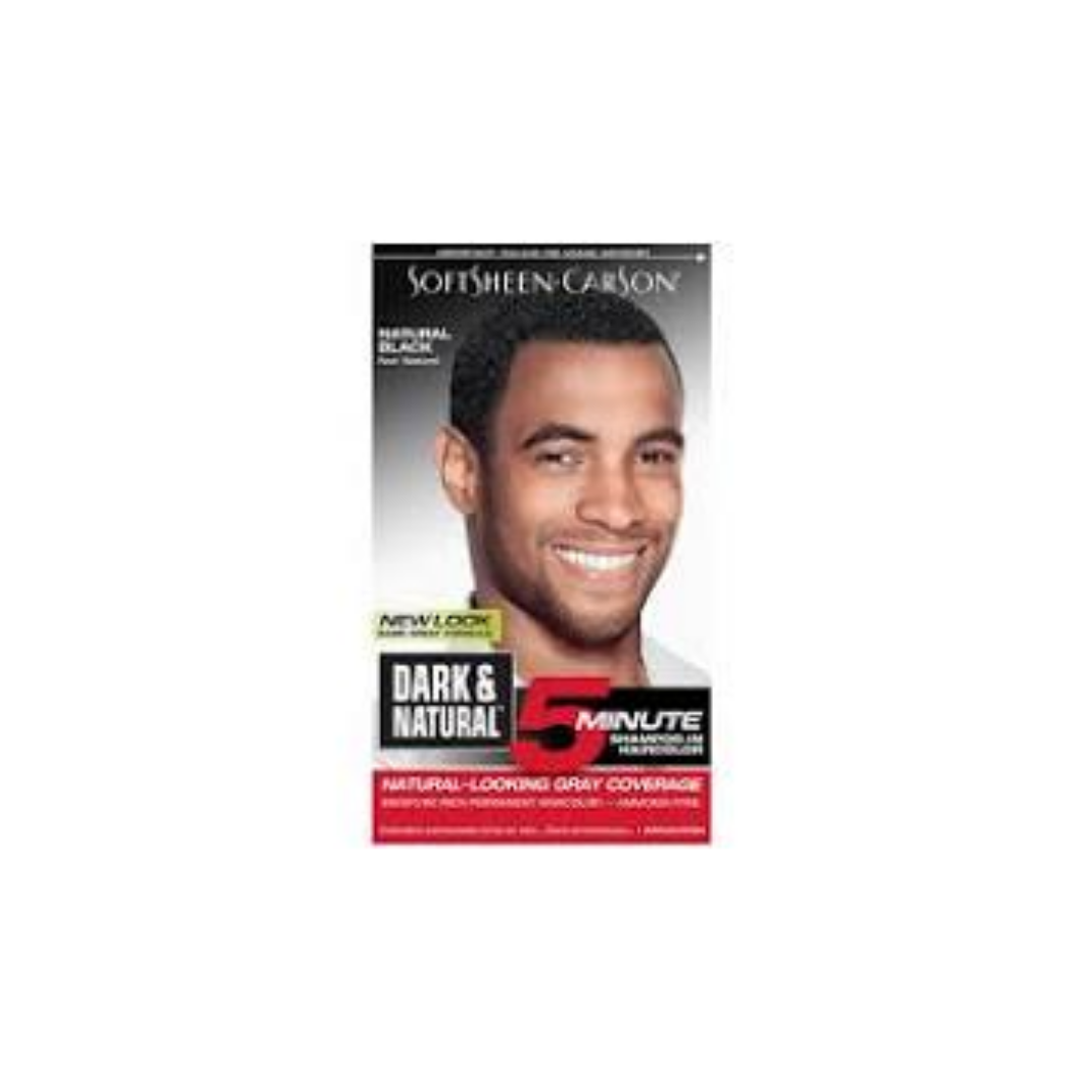 DARK & NATURAL 5 MIN MEN'S HAIR COLOR- NATURAL BLACK