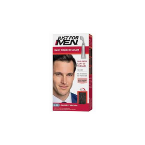 JUST FOR MEN EASY COMB IN AUTO STOP DARKEST BROWN A-50