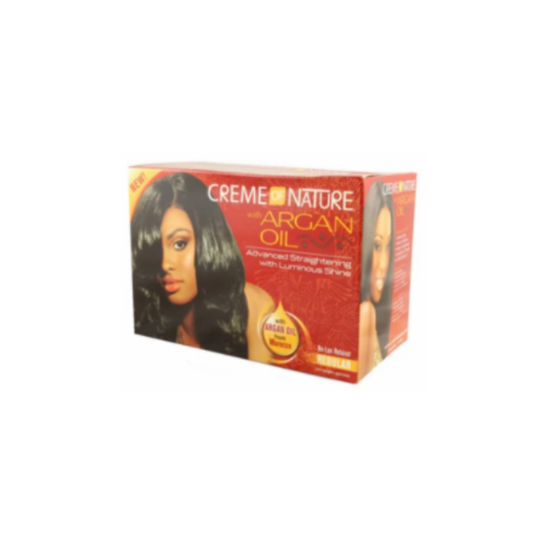 CREME OF NATURE ARGAN OIL RELAXER NO LYE REGULAR KIT